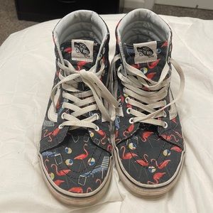Vans mens 10 hi tops flamingos and beach balls